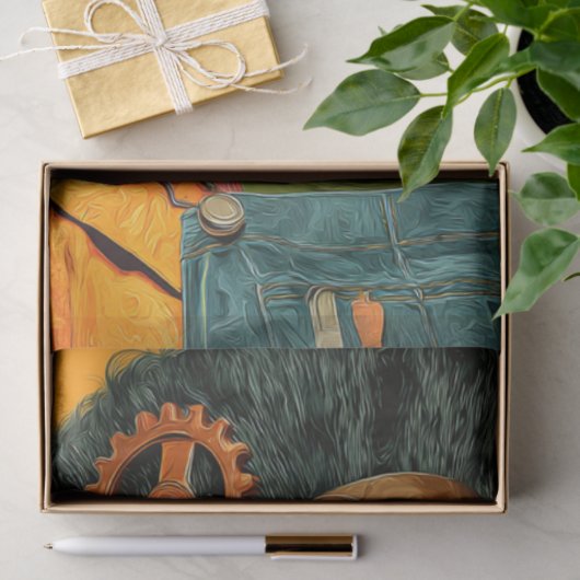 Decoupage Mrs. Moster Bold Orange Industria 薄葉紙 (ギフト)