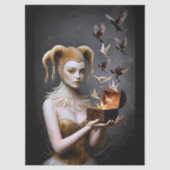 Decoupage Mysterie Woman 薄葉紙 (正面)