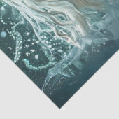 Decoupage Mystical Sea Mermaid Teal Gown 薄葉紙 (詳細)