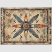 Decoupage Native American Symmetrical Design  薄葉紙 (正面)