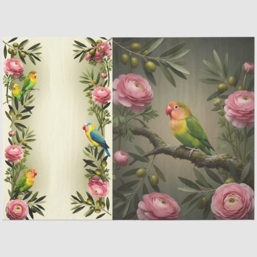 Decoupage Nature Poetry Collection 薄葉紙 (正面)