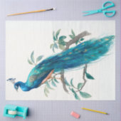 Decoupage Natures Crown Botanical Peacock  薄葉紙 (クラフト)