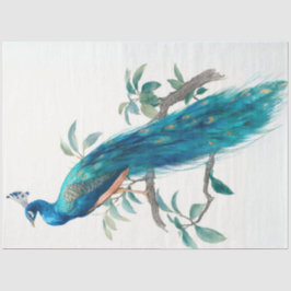 Decoupage Natures Crown Botanical Peacock  薄葉紙