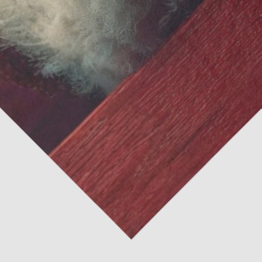 Decoupage Naughty or Nice Santa Claus Peeking  薄葉紙 (詳細)