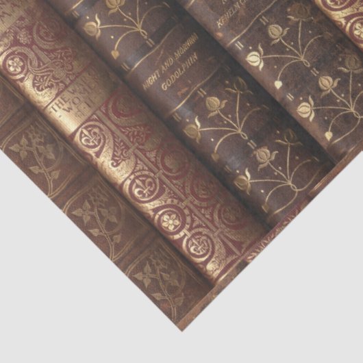 Decoupage Old Book Spines (Heraldic) 薄葉紙 (詳細)
