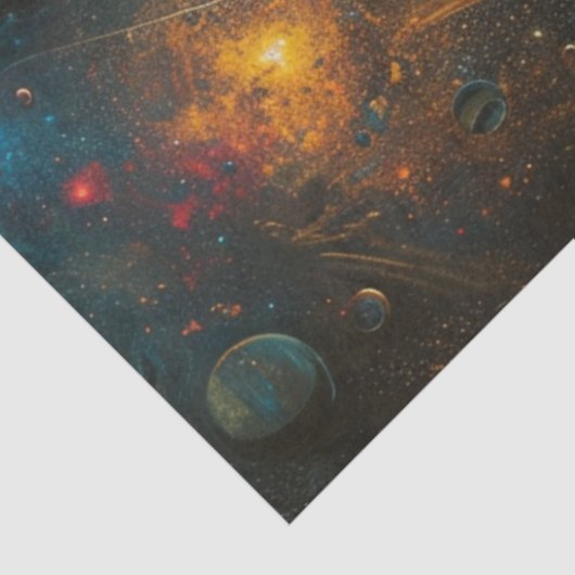 Decoupage Outer Space Galaxies Stars Planets 薄葉紙 (詳細)