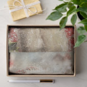 Decoupage Painterly Santa Claus Snowy Tree Artwork 薄葉紙 (ギフト)