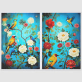 Decoupage Paper Colorful Garden 薄葉紙 (正面)