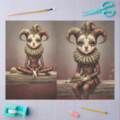 Decoupage Paper Melancholic Clown 薄葉紙 (クラフト)