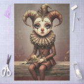 Decoupage Paper Melancholic Clown 薄葉紙 (クラフト)