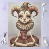 Decoupage Paper Melancholic Clown  薄葉紙 (クラフト)