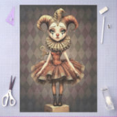 Decoupage Paper Melancholic Clown  薄葉紙 (クラフト)