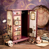 Decoupage Paper Melancholic Clown  薄葉紙