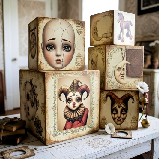 Decoupage Paper Melancholic Clown  薄葉紙