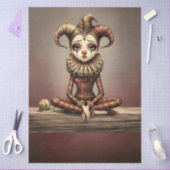 Decoupage Paper Melancholic Clown 薄葉紙 (クラフト)