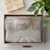 Decoupage Parisian Pink Daydream Hot Air Balloon 薄葉紙 (ギフト)