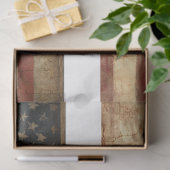 Decoupage Patriotic Drawer Panels 29x8 Flag Horse  薄葉紙 (ギフト)