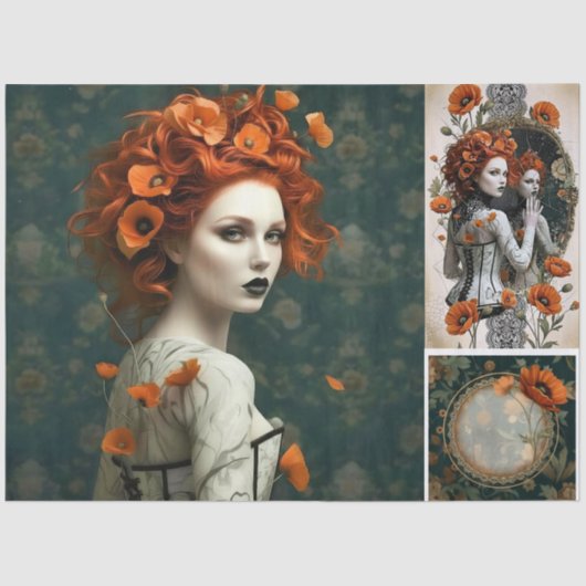 Decoupage Poetic Gothic Motifs 薄葉紙 (正面)