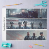 Decoupage Police Tribute Handsaws  薄葉紙 (クラフト)