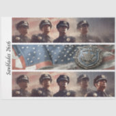 Decoupage Police Tribute Handsaws 薄葉紙 (正面)