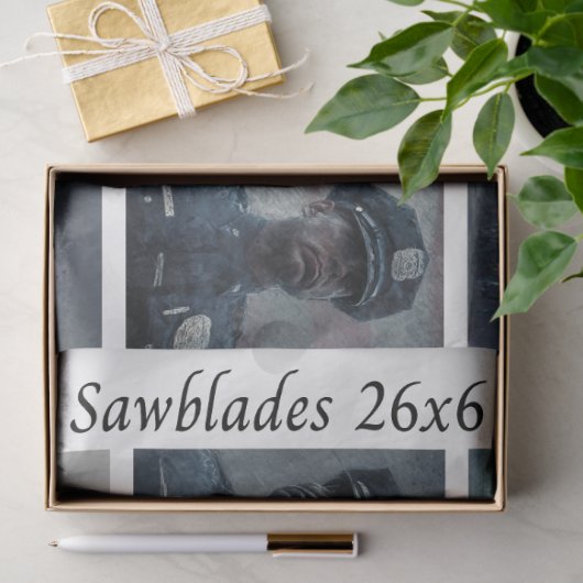 Decoupage Police Tribute Handsaws  薄葉紙 (ギフト)