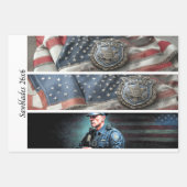 Decoupage Proud Firefighters American Flag  ラッピングペーパーシート (正面3)