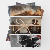 Decoupage Proud Firefighters American Flag  ラッピングペーパーシート (インサイチュ)