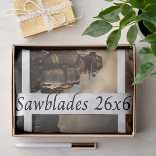 Decoupage Proud Firefighters American Flag  薄葉紙 (ギフト)