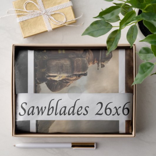 Decoupage Proud Firefighters American Flag  薄葉紙 (ギフト)