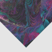 Decoupage Psychedelic Cheshire Cat Fantasy Art 薄葉紙 (詳細)