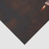 Decoupage Raven on Skull with Candles 薄葉紙 (詳細)