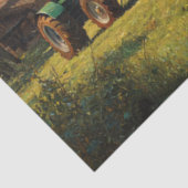 Decoupage Red Barn Farm Field & Tractor 薄葉紙 (詳細)