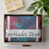 Decoupage Red Poppy Butterfly Woman Cosmic Handsaw 薄葉紙 (ギフト)