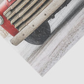 Decoupage Red Truck & Barn Farm Winter Scene 薄葉紙 (詳細)