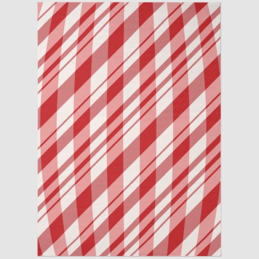 Decoupage Red White Peppermint Background 薄葉紙 (正面)