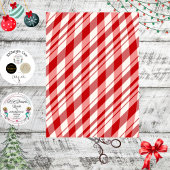 Decoupage Red White Peppermint Background 薄葉紙