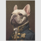 Decoupage Regal French Bulldog Artwork  薄葉紙 (正面)