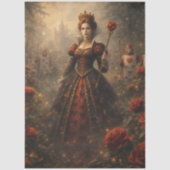 Decoupage Regal Queen Hearts Enchanted Garden 薄葉紙 (正面)