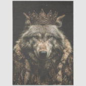 Decoupage Regal Royalty Wolf  Portrait 薄葉紙 (正面)