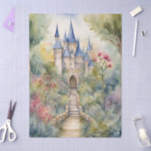 Decoupage Retro Fairytale Castle 薄葉紙 (クラフト)