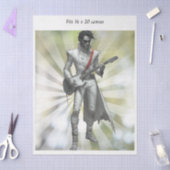 Decoupage Rock N Roll Star Retro 16x20 Canvas 薄葉紙 (クラフト)