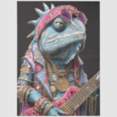 Decoupage Rockstar Chameleon Fur Feather Funk Band 薄葉紙 (正面)