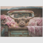 Decoupage Romantic Highland Vintage Valentine Day  薄葉紙 (正面)