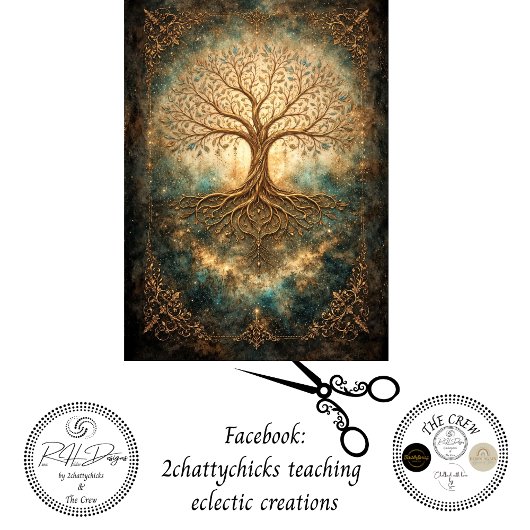 Decoupage Rooted in His Heavenly Light 薄葉紙