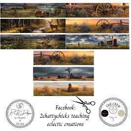 Decoupage Rustic 26x6 Handsaw Art Panels ラッピングペーパーシート