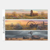 Decoupage Rustic 26x6 Handsaw Art Panels ラッピングペーパーシート (正面3)