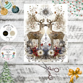 Decoupage Rustic Deer Forest Decor  薄葉紙
