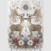 Decoupage Rustic Deer Forest Decor  薄葉紙 (正面)