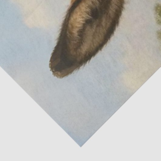 Decoupage Rustic Donkey Farm Scene 薄葉紙 (詳細)