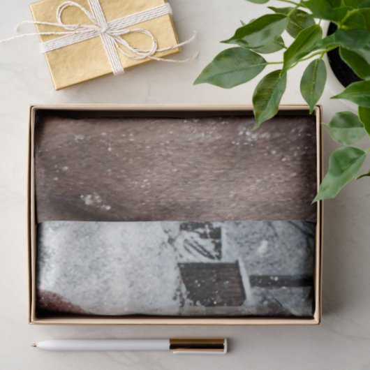 Decoupage Rustic Landscape Santa & His Horse  薄葉紙 (ギフト)